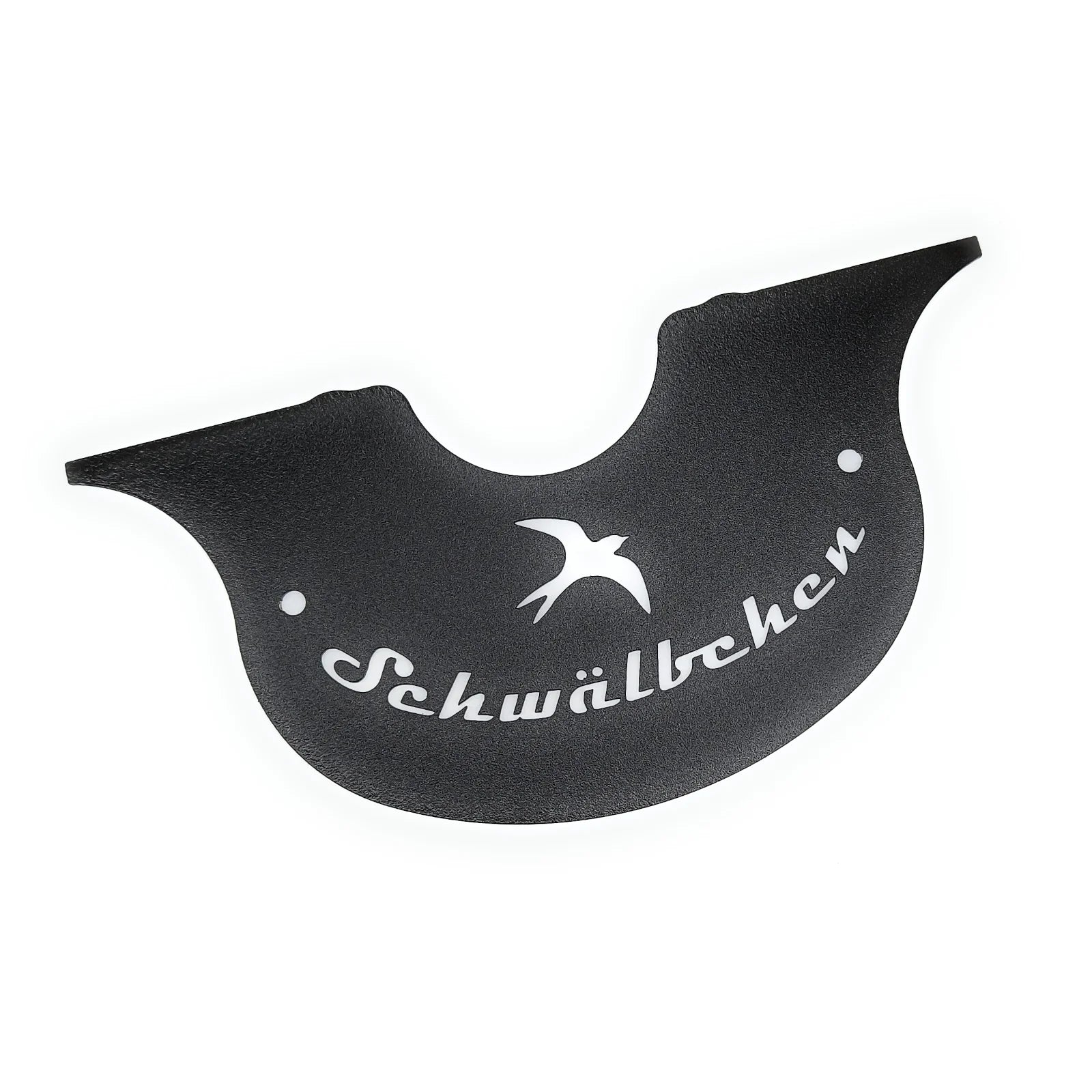 Armaturenblech "Schwälbchen" (schwarz pulverbeschichtet)