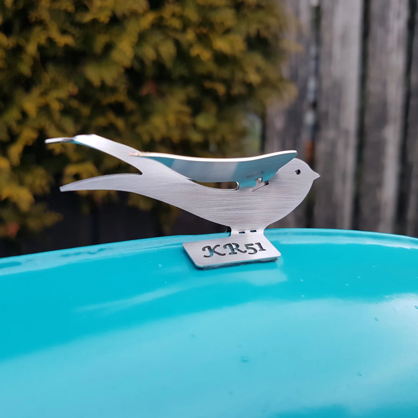 Falt Schwalbe / Kühlerfigur (aus Edelstahl)