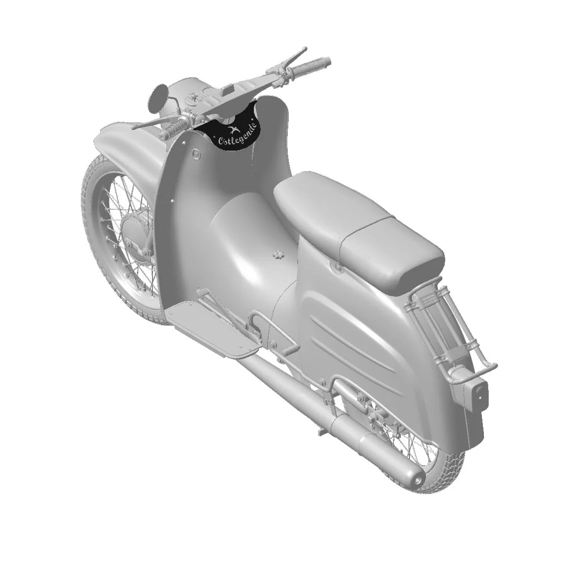 Armaturenblech "Ostlegende" (schwarz pulverbeschichtet)